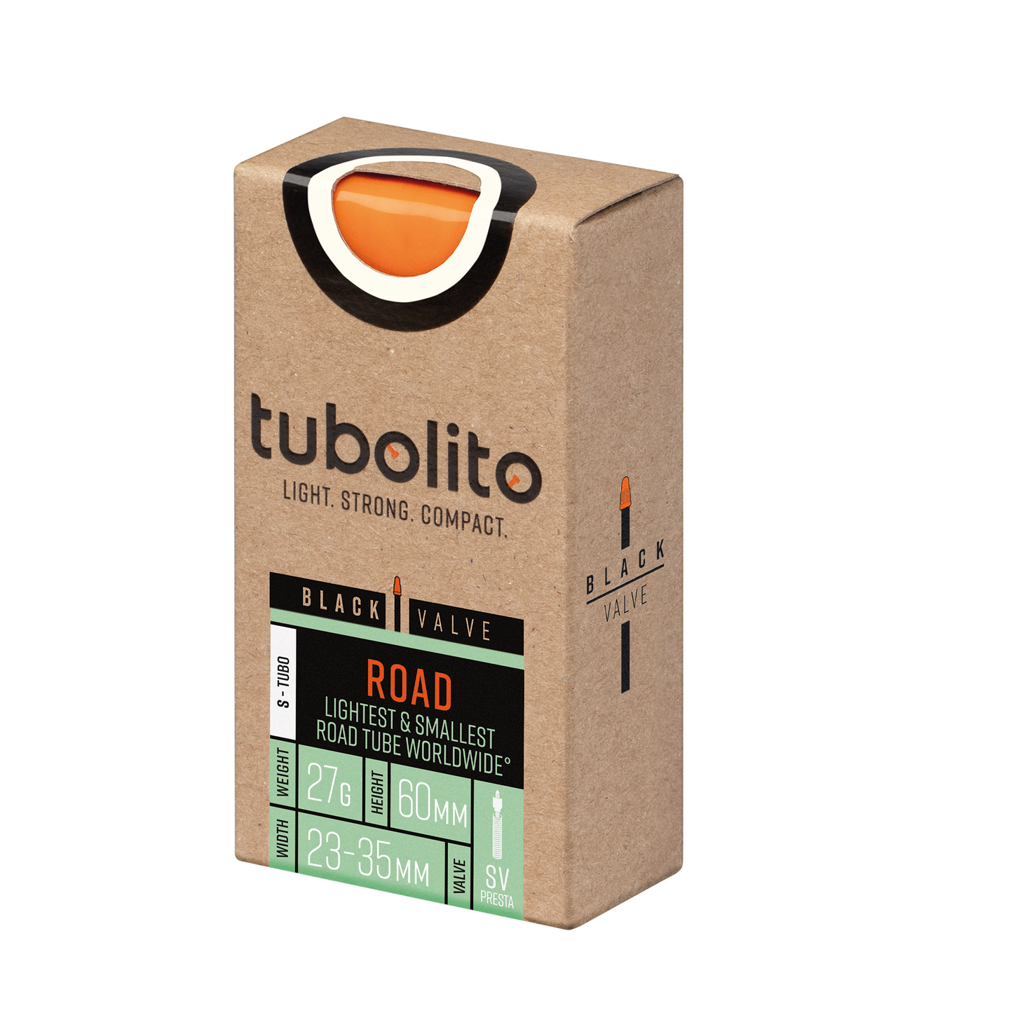 Tubolito S-Tubo Road SV60 slanga umbúðir frá hlið